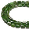 Natural Nephrite Jade Faceted Cylinder Tube Beads Size 8x10mm 15.5" Strand