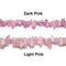 Electroplated Pink Quartz Rough Crystal Chunk Points Beads 15-20mm 15.5" Strand