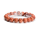 Sand Goldstone Smooth Round Elastic Bracelet 4mm 6mm 8mm 10mm 12mm 7.5'' Length