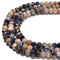 Natural Multi Color Sodalite Faceted Rondelle Beads Size 6x8mm 15.5'' Strand