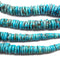 Genuine Blue Turquoise Graduated Rondelle Discs Beads 5-16mm 15.5" Strand
