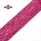natural ruby faceted round beads