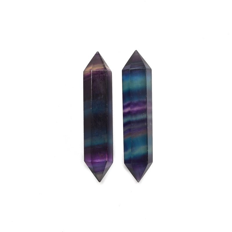 AAA Rainbow Fluorite Double Point Size 55-60mm Sale by Piece
