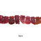 Red Agate Slice Irregular Trapezoid Slab Beads Approx 30x45mm 15.5" Strand