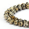 dalmatian jasper smooth round beads 