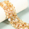 Natural Citrine Faceted Coin Beads Size 10mm 15.5'' Strand