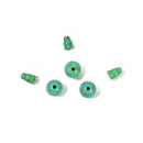 Dark Green Turquoise Guru Beads Three Holes T-Beads Size 8mm10mm Sold by One Set