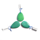 green chrysoprase pendant teardrop or irregular shape 