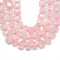 natural rose quartz faceted nugget chunk beads 