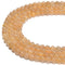 Golden Rutilated Quartz Smooth Round Beads Size 6mm 15.5'' Strand