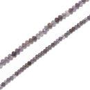 Natural Multi Color Amethyst Faceted Rondelle Beads 2x3mm 3x4mm 15.5'' Strand