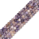 Natural Su Fluorite Smooth Round Beads Size 6mm 8mm 15.5'' Strand