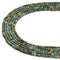 Natural Chrysocolla Matte Off Round Beads Size 2mm 15.5'' Strand