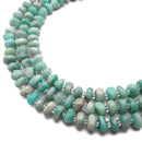Blue Green Amazonite Pebble Nugget Slice Chips Beads Size 9-10mm 15.5'' Strand