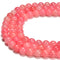 Pink Color Crackle K9 Crystal Smooth Round Beads Size 6mm-10mm 15.5''Strand