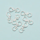 925 Sterling Silver Connector Clasp Size 6x16mm, 6pcs per Bag Sold by Bag