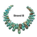 Genuine Natural Turquoise Graduated Smooth Tear Drop Beads 12-30mm 15.5" Strand