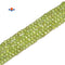 Natural Peridot Faceted Square Cube Dice Beads Size 4mm 15.5" Strand