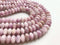 natural kunzite smooth rondelle beads 