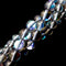 Black Blue Mystic Aura Mermaid Glass Smooth Round Beads 6mm 8mm 10mm 12mm 15.5"Strand