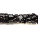 Dark Larvikite Labradorite Smooth Flat Square Beads Size 10mm 15.5" Strand