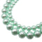 teal green glass pearl smooth round beads