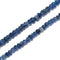 Dark Blue Kyanite Irregular Faceted Rondelle Size 4x6mm 4x7mm 15.5'' Strand