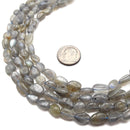 Labradorite Smooth Pebble Nugget Beads Size Approx 6-8mm 15.5" Strand