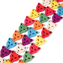 Multi-color Howlite Turquoise Leopard Head Beads Size 21mm 15.5'' Strand