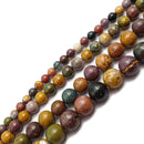 indian ocean agate smooth round beads 