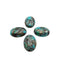 Blue Bronzite Chrysocolla Oval Cabochon Size 18x25mm Sold Per Piece
