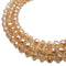 Peach Crystal Glass Faceted Rondelle Beads 4x8mm 15.5" Strand
