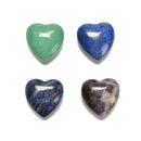 Green Aventurine/Lapis Lazuli/Sodalite/Amethyst Heart Size 40mm Sold by Piece