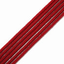 Dark Red Color Glass Crystal Matte Rondelle Beads Size 2x4mm 15.5'' Strand