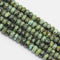 large hole african turquoise smooth rondelle beads
