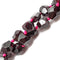 Natural Red Garnet Faceted Nugget Chunk Beads Approx 12x15mm 15.5" Strand