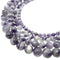 chevron amethyst faceted round beads 