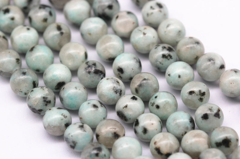 chinese sesame jasper smooth round beads
