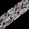 clear quartz faceted flat rectangle cylinder tube beads