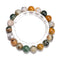 Natural Ocean Jasper Round Beaded Bracelet Beads Size 10mm 7.5'' Length