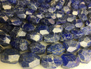 natural lapis lazuli faceted nugget chunk beads