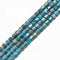 Apatite Faceted Rondelle Wheel Disc Beads Approx 8-9mm 15.5" Strand