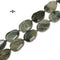 Natural Green Line Jasper Faceted Oval Shape Beads Size 25x38mm 15.5'' Strand