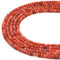 Natural Carnelian Faceted Rondelle Beads Size 3x4mm 3x5mm 15.5'' Strand