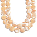 white or natural color mop mother of pearl flat beads