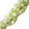 natural green jade faceted star cut loose beads