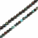 Natural Azurite Smooth Round Beads Size 6mm 8mm 15.5'' Strand