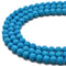 Bright Blue Lava Rock Stone Beads 6mm 8mm 10mm 15.5" Strand