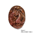 Brown Jade Hand Carved Pendant Eight Styles Sold Per Piece