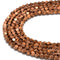 copper plated hematite faceted nugget beads
